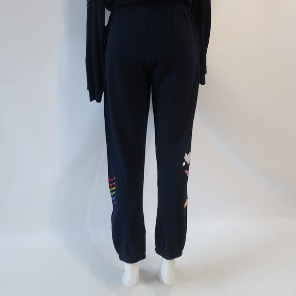 NWT Lauren Moshi Navy Multi (Item- 304) 2 Pc Graphic Zip Hoodie Jogger Set S - Picture 15 of 16